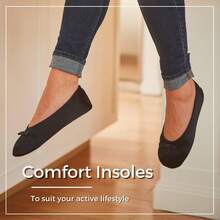 Isotoner Women's Satin Ballerina Slippers With Soft Tie Bow And Suede Sole2025 - 黑色 - 查看 7