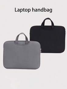 1 件简约轻便大容量笔记本电脑斜挎包，适合 11 英寸/13 英寸/14 英寸笔记本电脑、平板电脑、硬盘、充电器、旅行友好型电脑手提包，适合返校学校用品包，适合学校工作笔记本电脑包，适合女士 Mac Book Casemacbook Case 大学必备笔记本电脑内胆包 - 彩色 - 查看 3