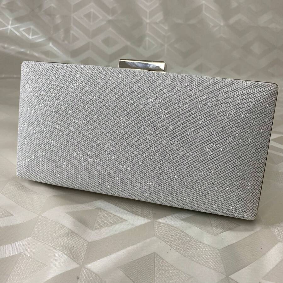Women Glitter Crossbody Bag/Wallet For Party/Banquet/Wedding - Bạc - Xem 1