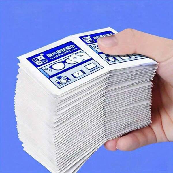 100pcs Glasses Cleaning Wipes, Disposable Glasses Cloth Wipes, Glasses Paper Wipes, Clean Glasses And Mobile Phone Screens And Lenses Glasses Accessories For Women