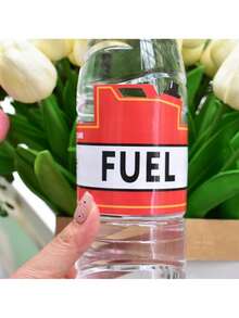 10/20pcs Racing Car Themed Fuel Party Water Bottle Labels, Waterproof Car Bottle Stickers, Suitable For Racing Car Themed Birthday Party, Gender Reveal Party And Other Occasions - Multicolor - View 4