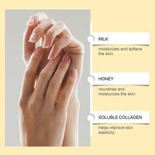 Mặt nạ tẩy tế bào chết cho chân và tay 100g, chứa chiết xuất sữa, dưỡng ẩm và nuôi dưỡng da, mang lại làn da mịn màng và mềm mại. - Màu vàng - Xem 6