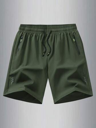 Pantalones cortos deportivos de verano de seda de hielo para hombre, pantalones cortos sueltos hasta la rodilla para correr al aire libre, gimnasio, fitness, senderismo y ciclismo