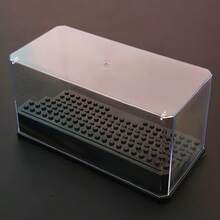 Large Clear Display Case With Tiered Base For Building Blocks Mini Figures – Dustproof Acrylic Storage Box For Collectibles, Action Toys, Brick Models – Desktop Showcase For Home Or Office Decor, Christmas, Birthday Gifts