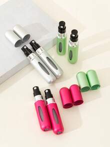 1/5pcs 5ML Refillable Perfume Atomizer Bottle, Travel Spray Perfume Bottle, Makeup Cosmetic Containers, Mini Portable Liquid Dispenser - Multicolor - View 6