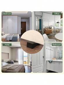 2 Pcs Door Stoppers For Bottom Of Door, 15mm/0.59 Inch Door Stops, Rubber Door Stopper Wedge Anti Slip, Window Stopper Door Stackable, Random Color - Màu sắc ngẫu nhiên - Xem 4
