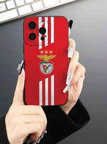 Funda de teléfono móvil con logotipo de equipo de fútbol, diseño minimalista y elegante, una funda de teléfono de moda simple y única para hombres y mujeres, adecuada para Apple 16 15 14 13 12 11 Plus Pro Max Mini 7/8 Plus XR X Xs Max. Este es el mejor regalo para amigos, familiares y colegas.