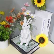 تزيين على شكل أرنب كرتوني، مناسب لغرفة النوم وغرفة المعيشة