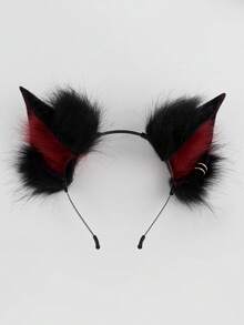 Sexy Punk Detachable Furry Bat Ear Costume Headband, Versatile Animal Ear Props For Live Broadcast & Stage Halloween - Hairband - View 13
