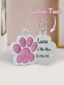 Ayotu Personalized Pet Dog ID Tags, Custom Pet Cat Name Tags, Custom Engraved Dog Name Tags, Cat ID Tags, Alloy Pendant Dog Collars, Cat Collars, Perfect Gift For Pets, Decorative, Engraved, Stylish, Colorful, Vintage, Cute, Simple, Adorable, Custom, Unique, Customized, Personalized Pets, Suitable For Anniversary, Birthday Gifts,Christmas Gift Supplies - Multicolor - View 5