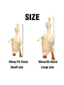 1 件白色/灰色/棕色软鸭毛绒玩具，狗狗伴侣玩具，缓解狗狗能量，适合大、中、小型宠物 - 棕色 - 查看 2