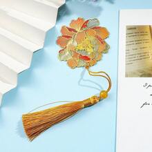 AHLGCAFT 1 件优雅枫叶书签带流苏，是送给家人和朋友的精致小礼物，学校用品，返校