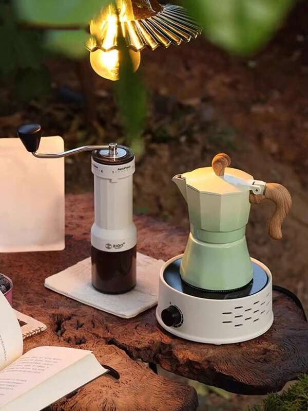 Single Valve Premium Gradient Mocha Coffee Maker - Aluminum Coffee Pot - Home Coffee Machine Aluminum Italian Type Moka Pots Espresso Coffee Maker Stove Home Office Use New