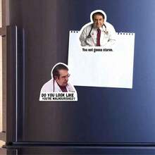 12 件趣味减肥冰箱贴，适用于厨房和家居，健康生活方式的励志名言