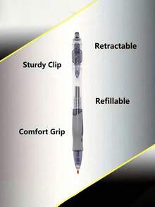 8 支黑色哑光凝胶墨水笔套装，0.5 毫米超细笔尖，书写流畅，防污，带口袋夹，适用于办公和学校用品、签名笔、办公用品、钢笔、百乐笔、儿童钢笔、办公设备、办公用品套装、Bic 钢笔、学校钢笔、钢笔、学校用品、学校套装、钢笔、钢笔、学校用品、钢笔、钢笔、学校用品、开学礼物 - 查看 2