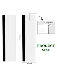 1 Pc/2 Pcs Message Board Sticky Note Board Computer Side Sticky Note Message Board Memo Office Desktop Screen Bezel Monitor Side Transparent Edge Clip - Multicolor - View 3