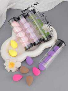 5 Mini Beauty Sponge Packs - Small Size Mini Makeup Sponges, Makeup Sponge Tools, Portable Spot Concealer For Eyes,Giveaways,Travel,Cheap Stuff,Travel Essential - Multicolor - View 8