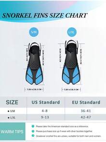 Snorkel Fins Adjustable Buckles Open Heel Swim Flippers Travel Size Short Swim Fins For Snorkeling Diving Swimming Adult Men Women, Beach Essentials, Beach Accessories, Pool Float