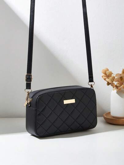 Fashion Casual Crossbody Bag For Girls, With Removable Woven Strap, Comfortable Texture, Wavy Pattern, Exquisite Decoration, Classic Design, Niche Style And Versatile