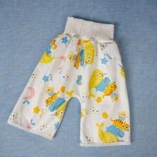 1pc Waterproof Anti-Leakage Baby Potty Training Pants/Skirts, Breathable Soft Material, Washable & Reusable, Suitable For Infants - Multicolor - View 12