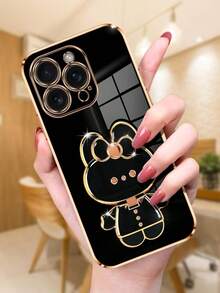 Ốp điện thoại mạ điện cao cấp với giá đỡ hình mèo dễ thương và gương trang điểm tích hợp, ốp bảo vệ silicon mềm chống sốc thời trang mới, tương thích với iPhone 16/15/14/13/12/11/X/XS/XR/8/7 Plus/Pro Max, Galaxy S25/S24/S23/S22/S21/Note 20/A55/A54/A53/A52/A35/A34/A23/A16/A15/A14/A13/A12/A05S/FE/Ultra 4G/5G, Redmi Note 13 Pro, Infinix Hot 40i/Smart 8/Spark GO 2024, OPPO Reno/VIVO/MOTO/Honor, Chống nước, Chống sốc, Chống trầy xước. - màu đen - Xem 10