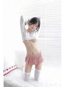 Women Sexy Skirt Super Mini Pleated Plaid Role Play Schoolgirls Short Skirt Lingerie Sexy - 粉色 - 查看 9