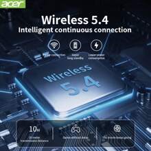 Acer Bluetooth-Ohrhörer | In-Ear Design | TWS kabellose Ohrstöpsel | Tiefer Bass Stereo | Niedrige Latenz Gaming | Bequemer Sitz (Studium/Büro/Training/Laufen/Gym) | Kompatibel mit mehreren Geräten (Smartphone/Tablet/Laptop) | Empfohlen als Weihnachts-/Valentinsgeschenk [Acer offiziell authentisch]