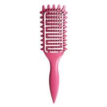 Asymmetrical Curly Shaping Hair Brush, Define & Fluff Hair, Scalp Massage, Detangle Comb - Multicolor - View 10