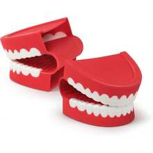 Genuine Fred Chomp Pot Holders, Oven Mitts, Set Of 2, Chattering Teeth Inspired, Heat Resistant Silicone Oven Grips, Fun, Quirky Kitchen Gadget And Accessory - 1 - 查看 2