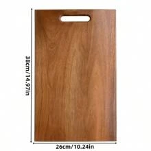 1pc Premium Wooden Cutting Board, Suitable For Meat, Cheese, Bread, Vegetables And Fruits, An Ideal Kitchen Gadget, Great Gift For Father's Day, Mother's Day, Wedding Season And Birthday Parties