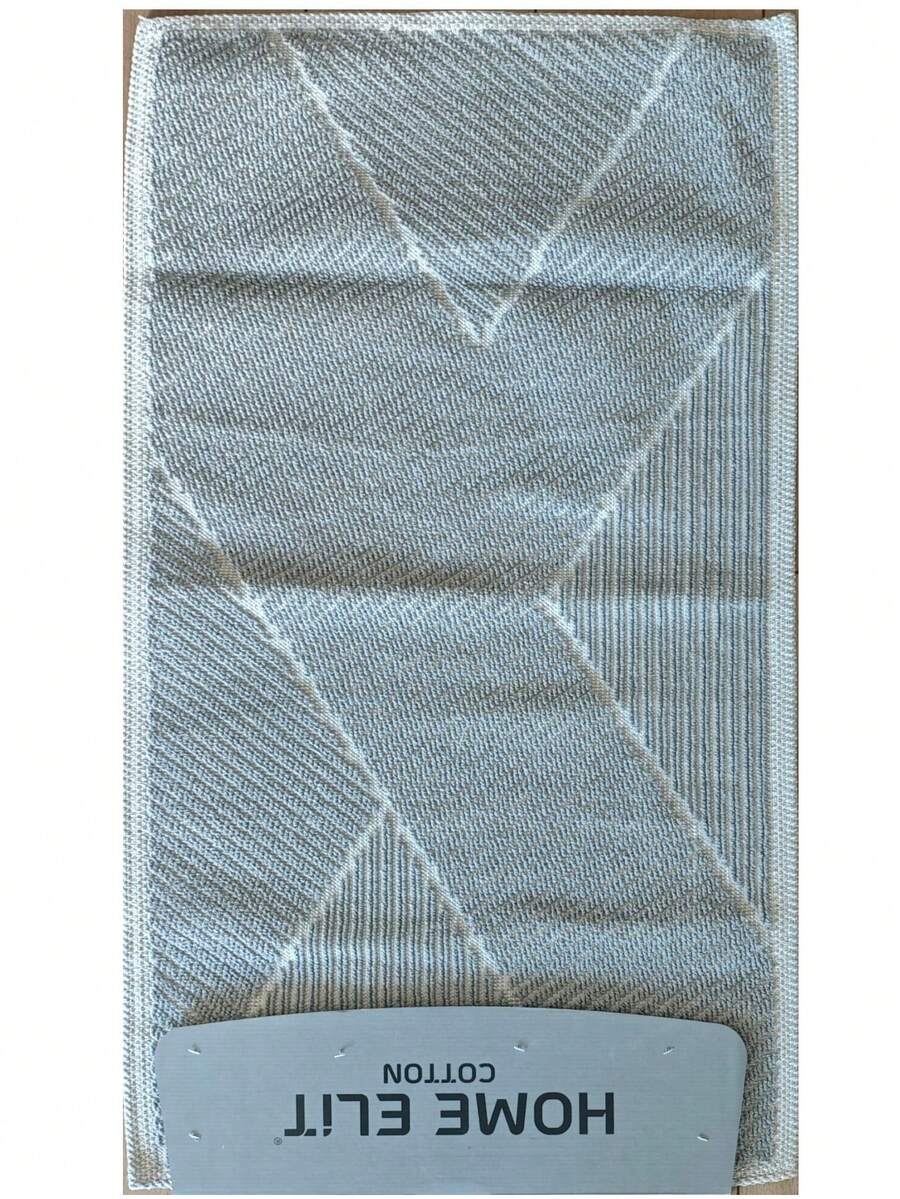 100% Cotton Bathroom Rug Set | Size 60x100 Cm | Soft & Non-Slip Backing MADE IN TURKEY - White - View 1