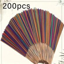 200/80/40/20 Mixed Fragrance Incense Sticks - Lavender, Sage, Rose, Cherry Blossom, Lemongrass, Jasmine, Sandalwood, Dragon's Blood, Eucalyptus, Vanilla - Assorted Size, Wholesale Bulk, Suitable For Home And Outdoor Use, Holiday Aroma | Decorative Incense | Fragrance Incense Sticks, Ideal For Home - 隨機混裝 - 查看 11