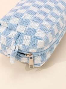 1Pc Blue And White Knitted Soft Classic Waterproof Large Capacity Travel Portable Classic Octagonal Bag Makeup Bag For Women Girls, Makeup Bag Makeup Pouch Skincare Bag Toiletry Bag Packing Cubes, Travel Essentials Cruise Essentials Dorm Essentials, Wedding Bridesmaid Gifts, Mom Gifts, Birthday Gifts, Bathroom Living Room Bed Lip Oil Organizer, Nail Polish Organizer Makeup Travel Toiletry Organizer Gifts Storage Zipper Accessories Nail Bag, Makeup Bag, Make Up Pouch, Makeup Bags,Cosmetic Bag,Makeup Organiser,Travel,Makeup Pouch,Bag,Vanity,Make Up Pouch,Travel Essentials,Pouch Bag,Travel Essential,Vanity Accessories,Small Makeup Bag,Makeup Pouch,Cosmetic Bag,Travel Essential,Large Capacity,Large Makeup Bag,Christmas Gifts,Pouch,Travel,Gifts For Women Travel Essential,Pouch,Clutch / Small Handbag, Makeup Organizer,Makeup Organize,Pouch,Brush Holder,Mini Pouch,Large Capacity Pouch,Gifts For Women,Christmas Gifts,Gift Ideas For Women LZEG - Xanh và trắng - Xem 4