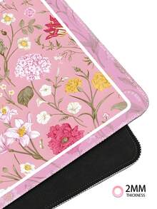 A Pink Flower Rubber Anti-Slip Gaming Mouse Pad For Desktop Computers/Laptops And Laptops, Available In Multiple Sizes - Pink - View 5
