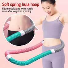 1pc 1kg/1.5kg Optional Spring Exercise Hoop, Soft Exercise Hoop For Core Workout, Won''t Hurt Waist, Women Indoor Fitness Equipment