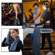 1pc Super Absorbent, Quick Drying Microfiber Travel Towel, Ultra Soft Compact Fast Drying Beach Towel, Suitable For Swimming, Beach, Fitness, Hiking, Yoga, Travel, Sports Backpack, Hand Towel/Gym Towel/Face Towel/Beach Towel - View 2