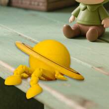 1pc Movable Joint 3D Saturn Decor Desktop Ornament, A Delicate