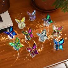 1 Piece Crystal Flying Butterfly With Crystal Ball Base Figurine Collection Cut Glass Ornament Statue Animal Collectible - 1 Piece - View 9