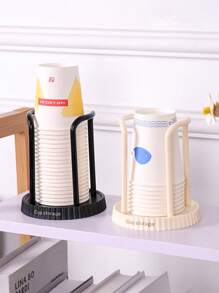 1 stuk plastic bekerdispenser voor thuis en op kantoor, bekerhouder voor op het aanrecht in de badkamer, organizer voor wegwerpbekers, bekerhouder voor op tafel in bar en café