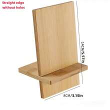 1pc Modern Minimalist Wooden Phone Stand - Multi-Functional Solid Wood Tablet Dock, Home Office Desk Holder, Lazy Charging Stand, Bedroom Living Room Study Decor, Compatible With All Smartphones & Tablets