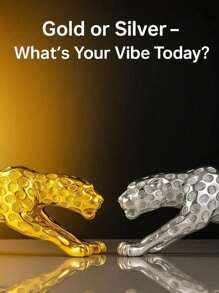 Premium Nordic-Style Decorative Leopard Figurine For Placement In Living Room, TV Stand, Entryway, Bookshelf, Car Decor. Also Suitable As A High-End Gift For Friends, Gatherings, Holidays, Housewarming