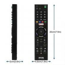 RMT-TX100U 遥控器适用于 Bravia RMT-TX100U 电视遥控器（如适用）XBR75X850C XBR-55X855C KDL-50W800C KDL-50W800380 KDL-50W800BUN1 带按钮