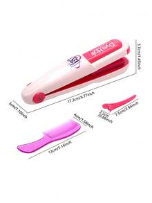 女孩发型套装、染发棒、发夹、梳子、儿童造型师角色扮演、DIY 发饰套装、美发玩具、装扮配件玩具、美发工具、染发精美造型游戏设计（可水洗）、过家家公主的理想生日礼物、节日礼物