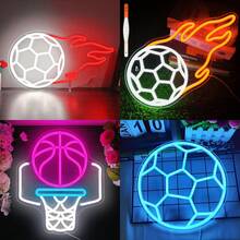 Football Dimmable Neon Light Football Neon Sign Football Light, Wall Decor Art Mood Light For Birthday Party, Home Decor, College Gift Bedroom, Men's Private Space, Bar, Party, Club Decoration - Gift For Football Lovers - Multi-color light - View 1