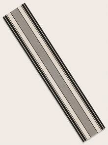 1pc Retro Minimalist Style, Traditional Pattern, Striped Geometric Table Runner, Rectangular Single-Sided Printed Table Decor Flag, Suitable For Daily Restaurant Kitchen Dining Table, Shoe Cabinet, Storage Cabinet Covers, Indoor & Outdoor Parties, Gift For Family