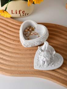 Artistic Nordic Style Jewelry Box, Decorative Storage Box For Bedroom Nightstand, Makeup Organizer, Jewelry Storage, Office Decor. Also Suitable As A Gift For Friends And Family For Women Storage Organizer Travel Essentials Back To School Dormitory Storage Fall Decor