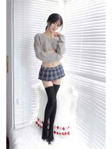 Women Sexy Skirt Super Mini Pleated Plaid Role Play Schoolgirls Short Skirt Lingerie Sexy
