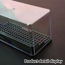 Large Clear Display Case With Tiered Base For Building Blocks Mini Figures – Dustproof Acrylic Storage Box For Collectibles, Action Toys, Brick Models – Desktop Showcase For Home Or Office Decor, Christmas, Birthday Gifts