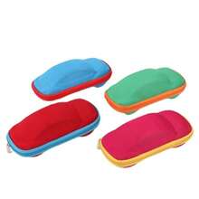 1 件彩色卡通眼镜盒，EVA 拉链近视眼镜收纳盒，创意眼镜架（款式随机）