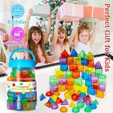 Các hình khối hình học 3D - Đồ chơi toán học trong suốt, đồ chơi phân loại và xếp chồng, thích hợp cho bàn chiếu sáng, đồ chơi giáo dục cho trẻ 3-6 tuổi, lý tưởng cho việc giảng dạy trong lớp học và làm quà tặng. - Nhiều màu - Xem 10